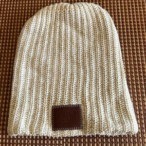 Love Your Melon Beanie for Men & Women / tan & cream speckled